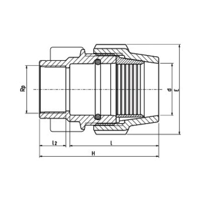 RACORD COMPRESIUNE FI D32-3/4