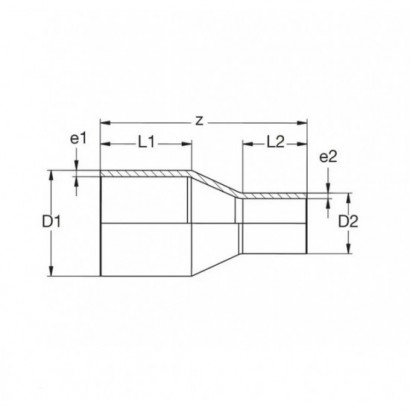 REDUCTIE PE100 SDR11 D90-75